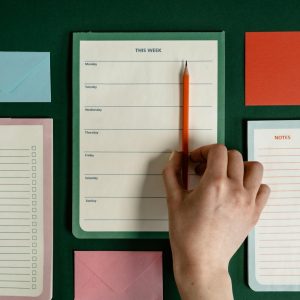 planners and pencils