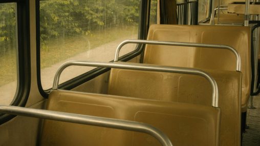 empty seats of a bus